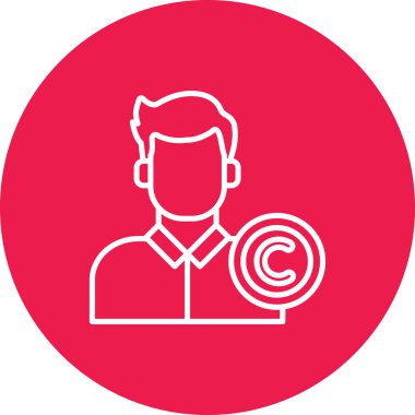 hedef vektör simgesi modern basit beyaz illüstrasyon