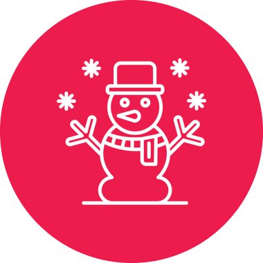 kardan adam simgesi, basit tasarım vektör çizimi