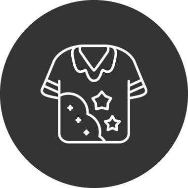 Yıldız simgesine sahip bir yıldızın vektör çizimi