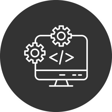 Modern simgenin vektör illüstrasyon tasarımı