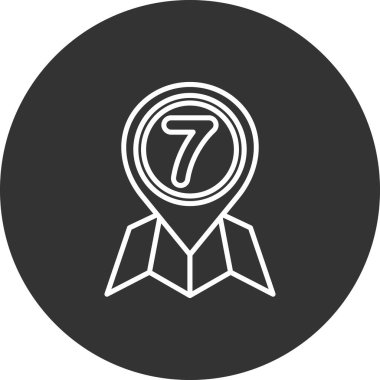 İzole edilmiş bir çizginin bir numaralı defne çelengi simgesi.