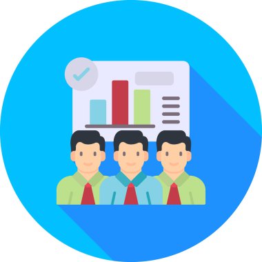 iş vektörü düz simgesi