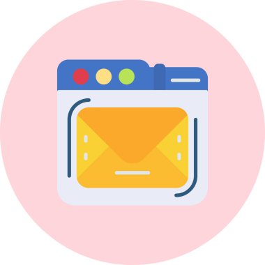 kart zarf posta simgesi doldurulmuş özet biçimi