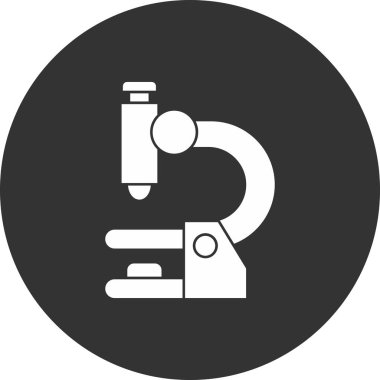 Modern mikroskop simgesinin vektör çizimi