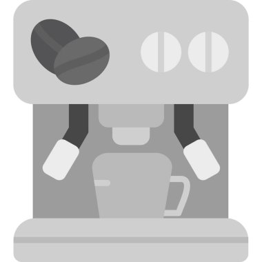 Kahve makinesi simgesi, basit stil