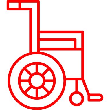 Tekerlekli. Web simgesi basit illüstrasyon