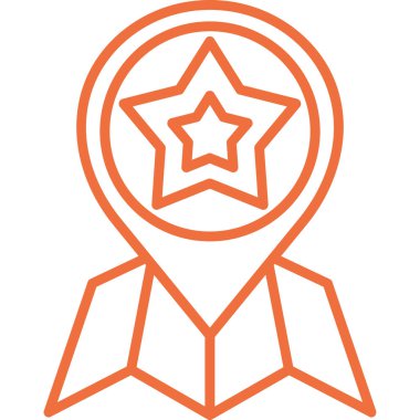 yıldız simgesi, vektör çizimi