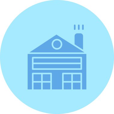 Bir ev simgesinin vektör illüstrasyonu