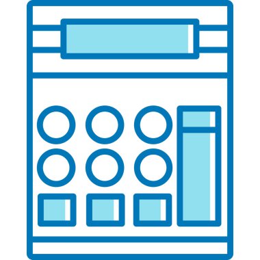 hesap makinesi simgesi vektör illüstrasyonu