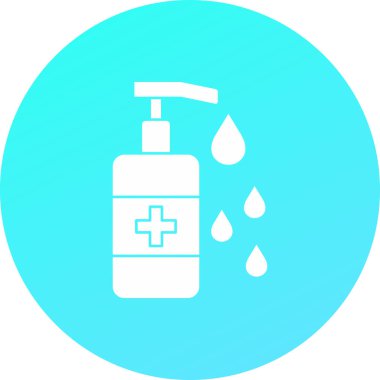 Modern ikon dezenfeksiyon eksikliğinin vektör çizimi