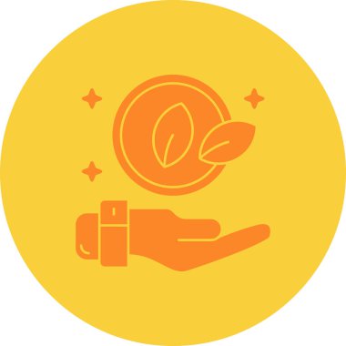 Yaprak ikonu vektör illüstrasyonu