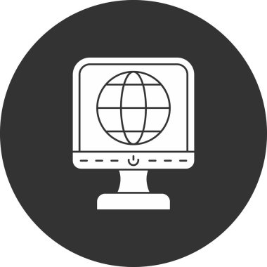 Modern dizüstü bilgisayar simgesinin vektör illüstrasyonu