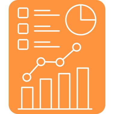 analitik vektör simgesi modern illüstrasyon
