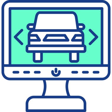 Araba servisi. Basit simge