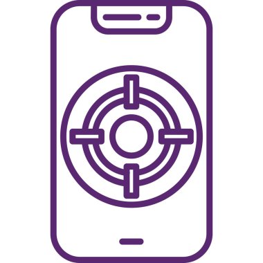 akıllı telefon simgesi vektör illüstrasyonu