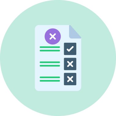 belge simgesi vektör illüstrasyonu