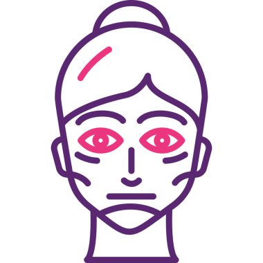 Yüzü acı dolu genç bir kadın.