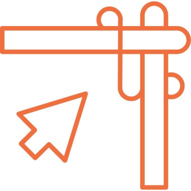 Yön ok simgesi. ince çizgi biçimi, özet vektör biçimi