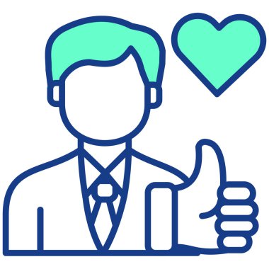 Müşteri hizmetleri simgesi doldurulmuş ana hatlar biçiminde