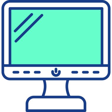 Bilgisayar simgesini - ana hatlar biçiminde görüntüle