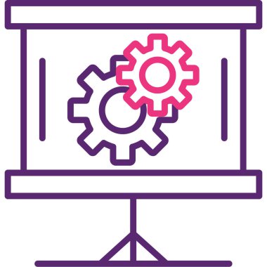 Teçhizat Web simgesi basit illüstrasyon