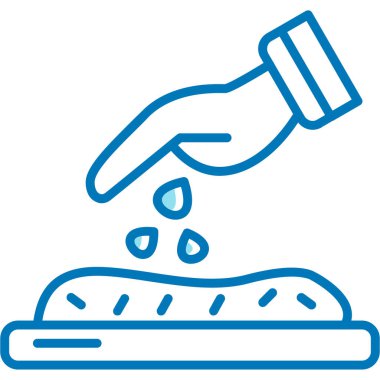 Yemek. Web simgesi basit illüstrasyon