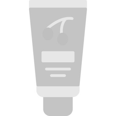 Krem rengi ikon tübü, tek renk tarzı