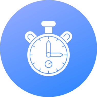 Alarm saat simgesi modayı düz şekilde izole etti