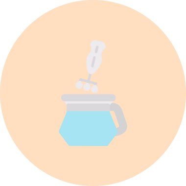 Bir matara simgesinin vektör illüstrasyonu