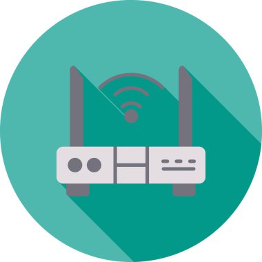 Wi-fi yönlendirici vektör illüstrasyonu