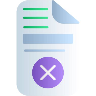 Belge. Web simgesi basit illüstrasyon