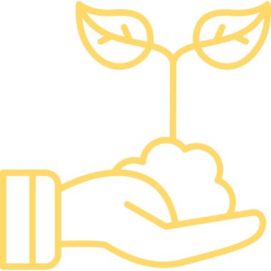 Sarı çiçekli bir kuşun vektör çizimi