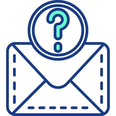 Bir harf simgesinin vektör illüstrasyonu