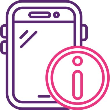 cep telefonu simgesi. Web için telefon vektör simgelerinin özet çizimi