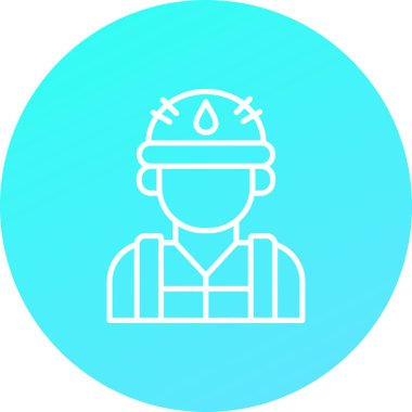 Benzersiz mühendis vektör simgesi