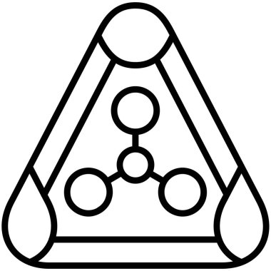 piramit simgesi vektör çizimi