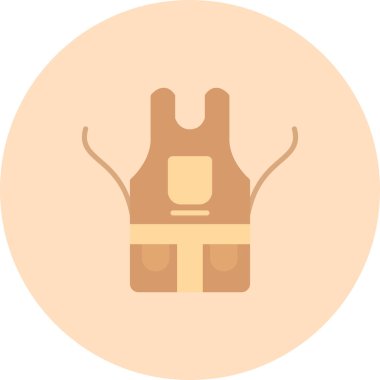 Elinde kahve poşeti olan bir adamın vektör simgesi.