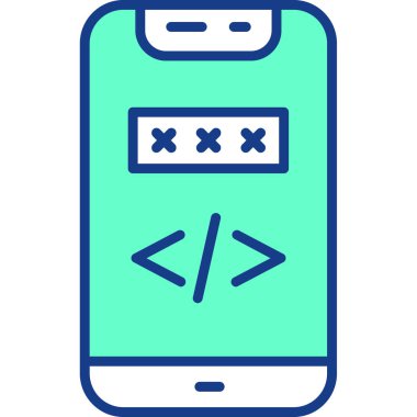 Akıllı telefon. Web simgesi basit tasarım