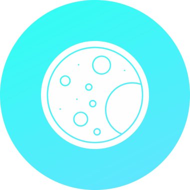 Gezegen. Web simgesi basit illüstrasyon