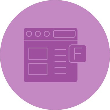 Modern simgenin vektör illüstrasyonu