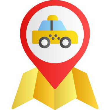 Bir harita pin simgesinin vektör illüstrasyonu