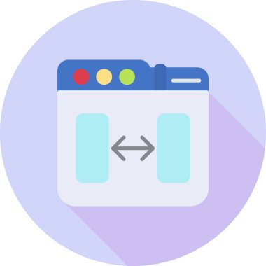 Kart. Web simgesi basit illüstrasyon