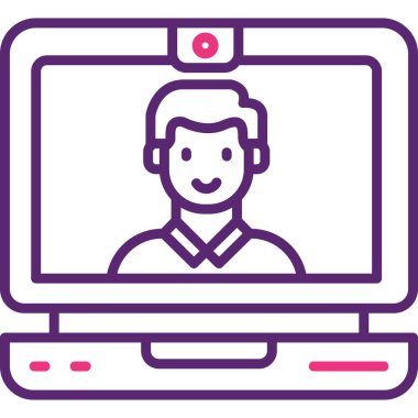 Video çağrısı. Basit resimleme