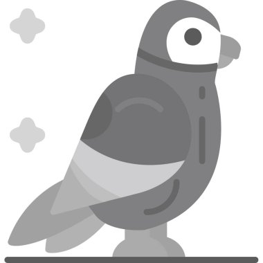 Kuş. Web simgesi basit illüstrasyon