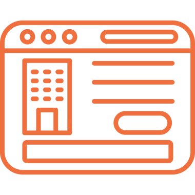 Bir gazete simgesinin vektör simgesi