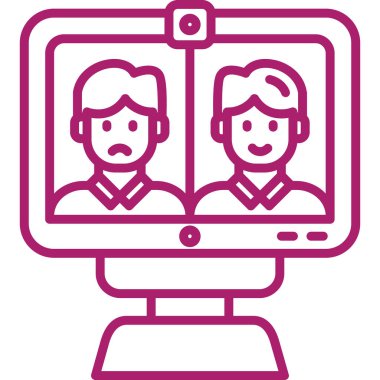 Modern simgenin vektör illüstrasyonu