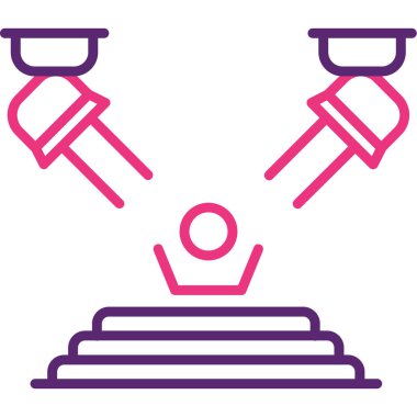 Satranç oyunu simgesi, vektör illüstrasyonu