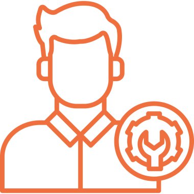 Man avatar vektör illüstrasyon simgesi tasarımı