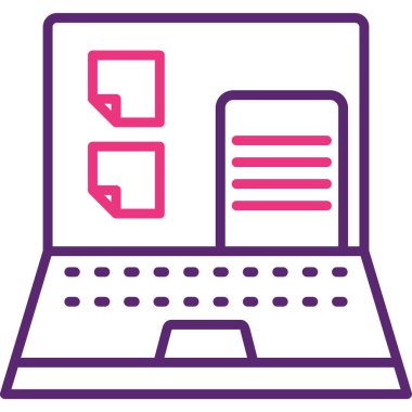 Bilgisayar. Web simgesi basit illüstrasyon