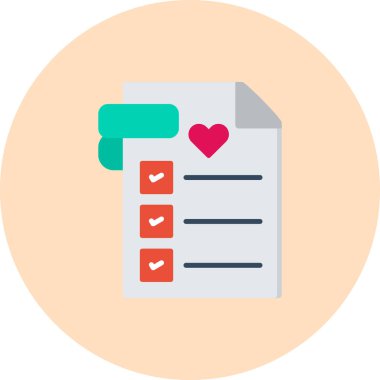 Kontrol listesi simgesi vektör illüstrasyon tasarımı